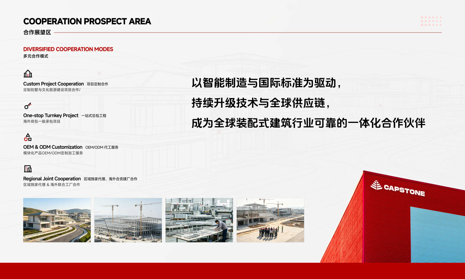 CAPSTONE cooperation prospect areas and diversified cooperation modes