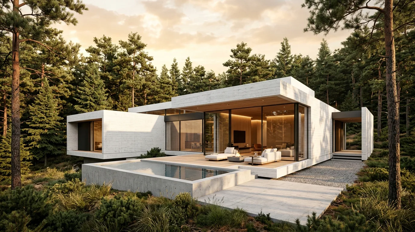 Contemporary tropical architecture used as a hospitality concept reference