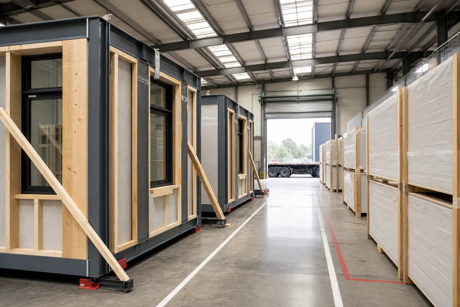 Prepared building components used as a supply and logistics coordination reference